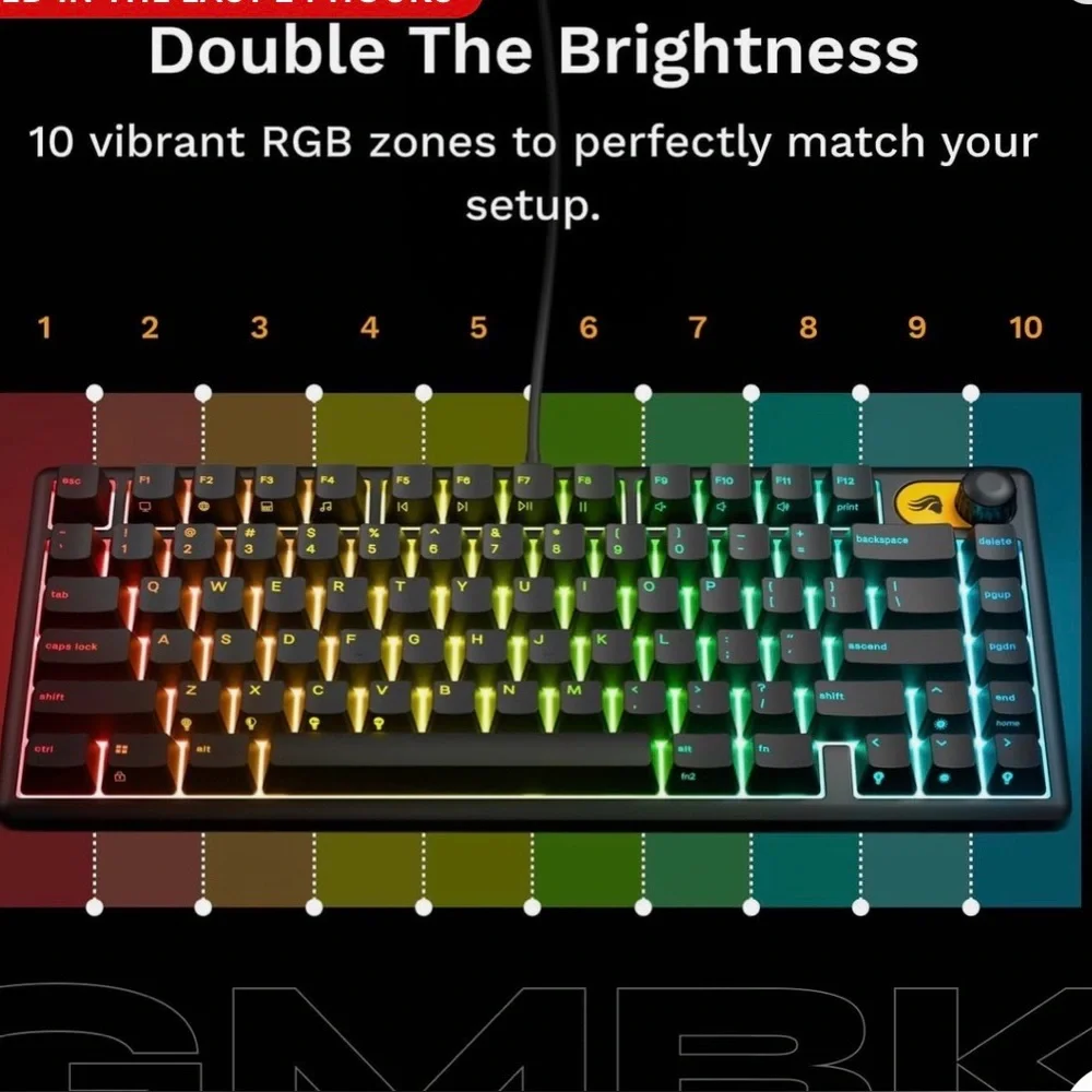 GMMK 75% RGB Gaming Keyboard - Black